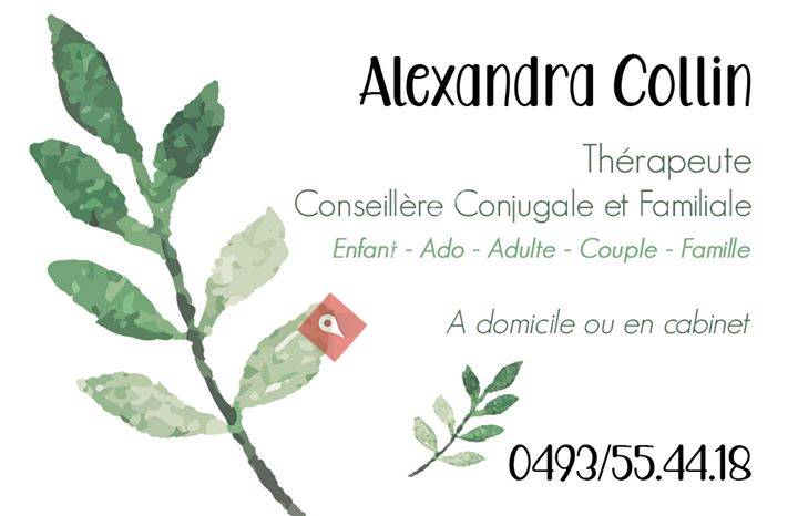 Alexandra Collin - Thérapeute - Conseillère Conjugale et Familiale